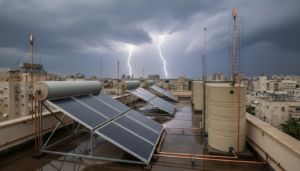 התקנת מערכות הגנה מפני ברקים למערכות סולאריות על הגג המדריך המקצועי המלא