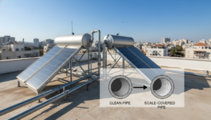 התקנת מערכת סינון מים מרכזית למניעת אבנית הפתרון המקצועי להגנה על המערכת הסולארית