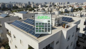 חיסכון מערכת סולארית בניין משותף