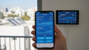 לוח פיקוד חכם למערכת סולארית המהפכה שמשנה את ניהול המים החמים בבניין