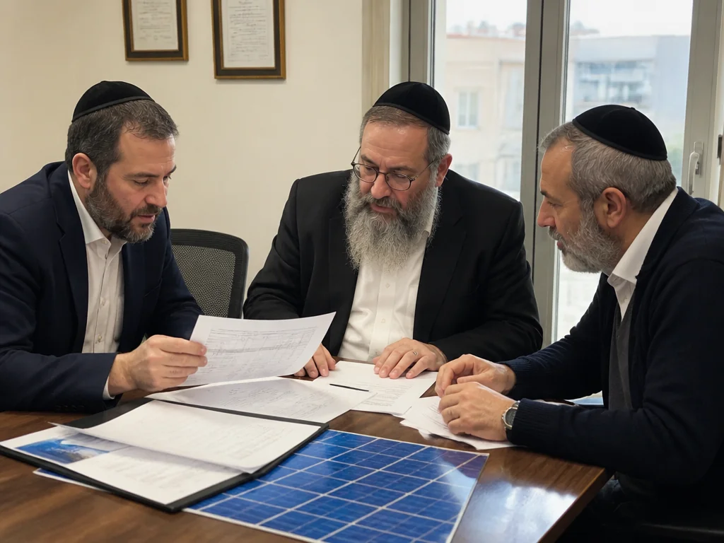 ועד הבית בוחן חשבונית תיקון סולארי ומסמכי חוזה בישיבה מקצועית | Yishay