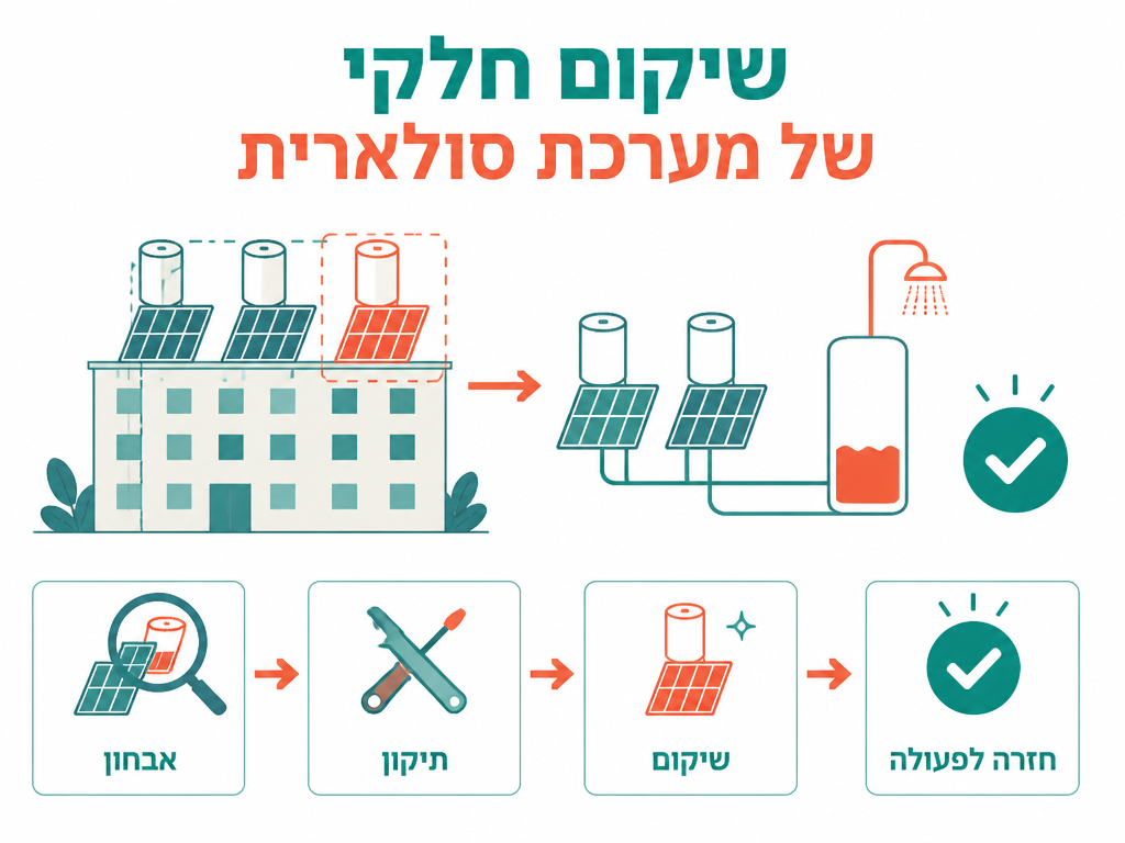 שיקום חלקי של מערכת סולארית - נתונים ומדדים